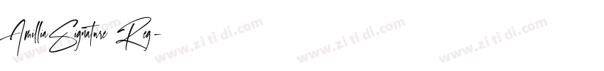 AmilliaSignature Reg字体转换